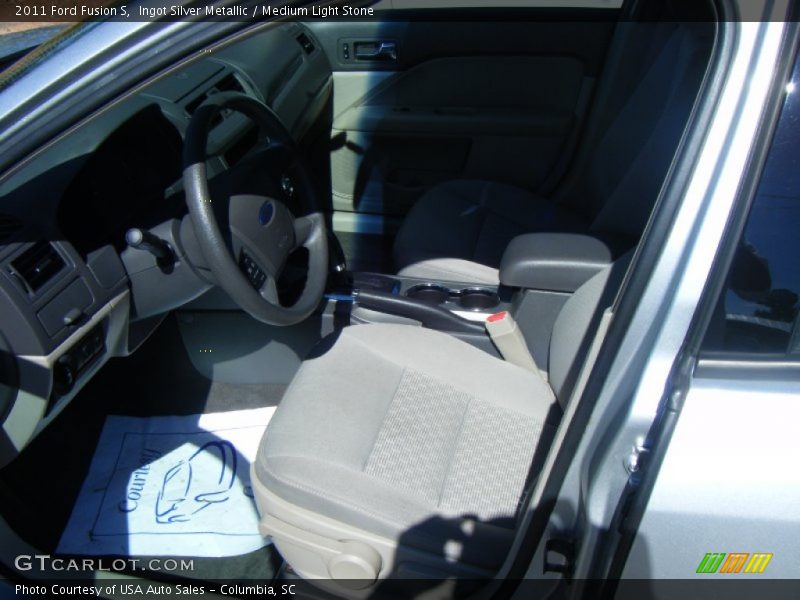 Ingot Silver Metallic / Medium Light Stone 2011 Ford Fusion S