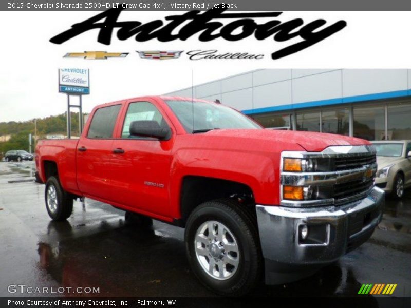 Victory Red / Jet Black 2015 Chevrolet Silverado 2500HD LT Crew Cab 4x4