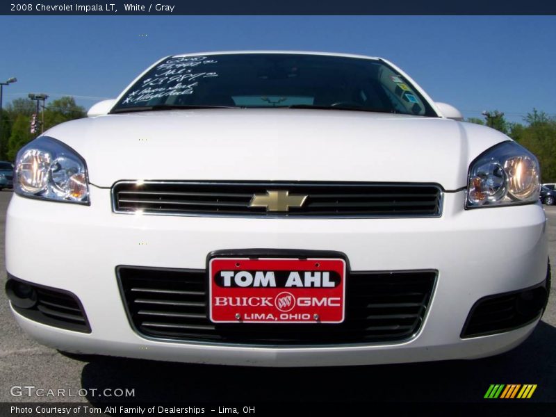 White / Gray 2008 Chevrolet Impala LT