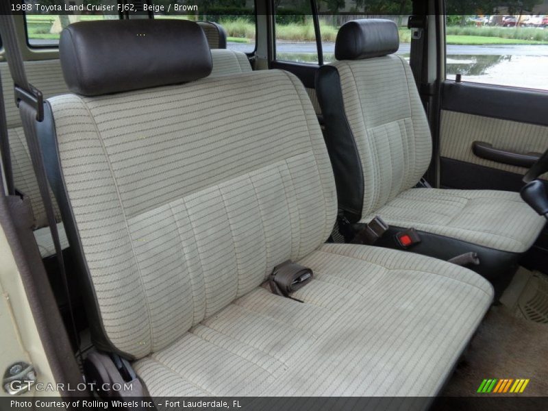 Front Seat of 1988 Land Cruiser FJ62