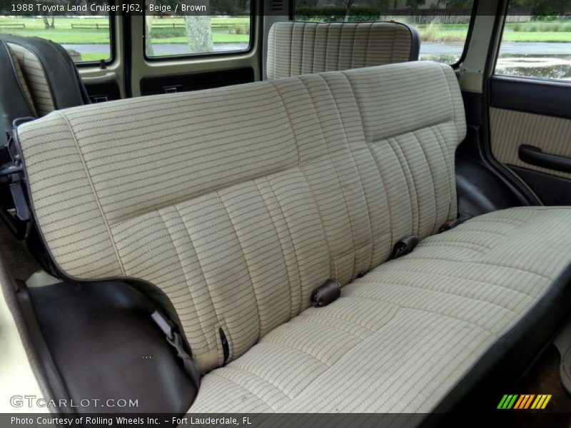 Rear Seat of 1988 Land Cruiser FJ62