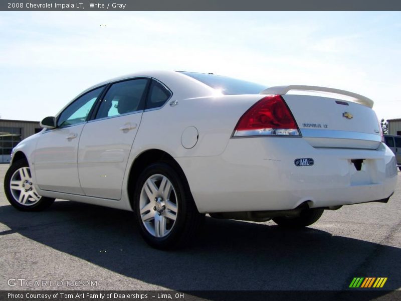 White / Gray 2008 Chevrolet Impala LT