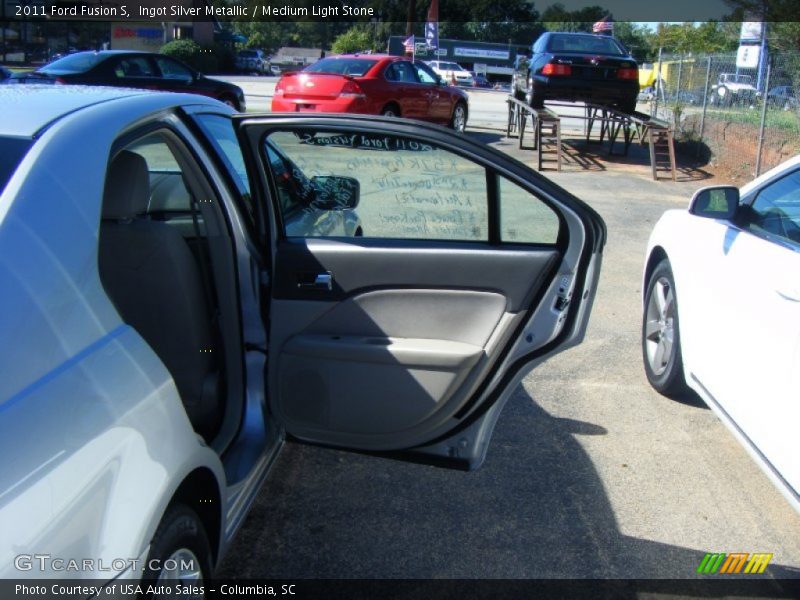 Ingot Silver Metallic / Medium Light Stone 2011 Ford Fusion S