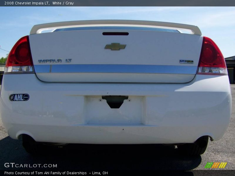 White / Gray 2008 Chevrolet Impala LT