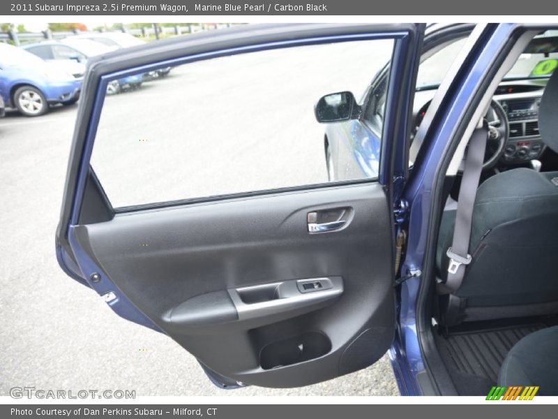 Marine Blue Pearl / Carbon Black 2011 Subaru Impreza 2.5i Premium Wagon