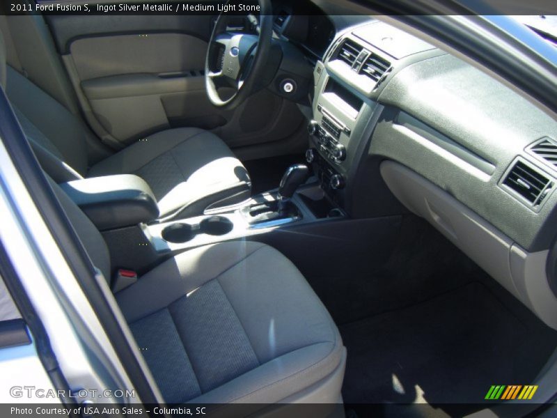 Ingot Silver Metallic / Medium Light Stone 2011 Ford Fusion S