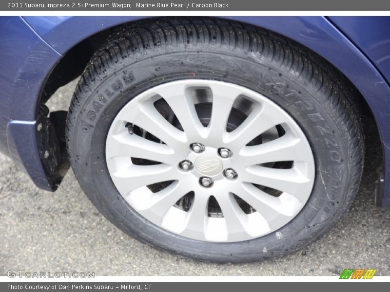 Marine Blue Pearl / Carbon Black 2011 Subaru Impreza 2.5i Premium Wagon