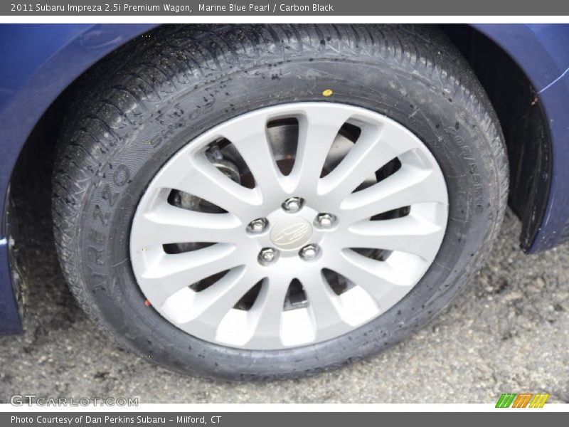 Marine Blue Pearl / Carbon Black 2011 Subaru Impreza 2.5i Premium Wagon