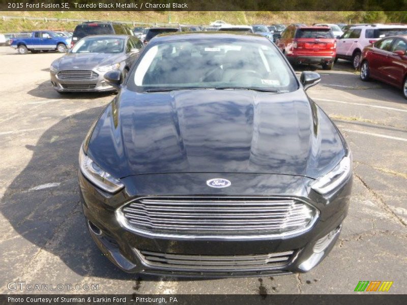 Tuxedo Black Metallic / Charcoal Black 2015 Ford Fusion SE