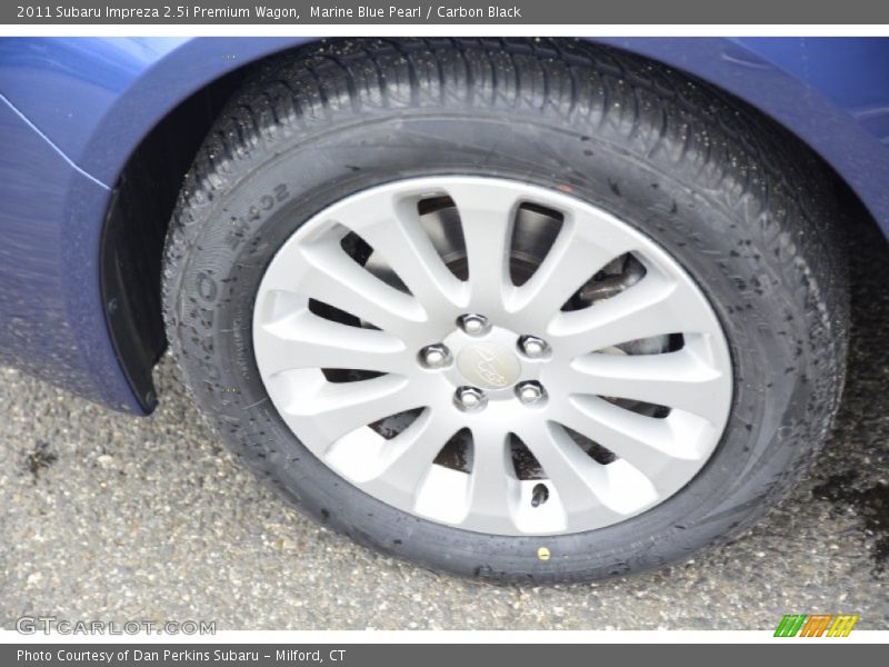 Marine Blue Pearl / Carbon Black 2011 Subaru Impreza 2.5i Premium Wagon