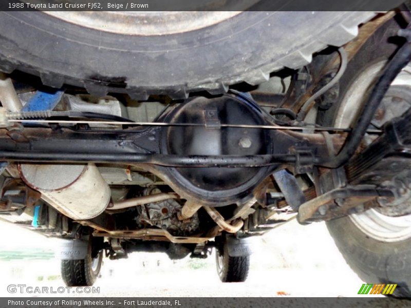 Undercarriage of 1988 Land Cruiser FJ62