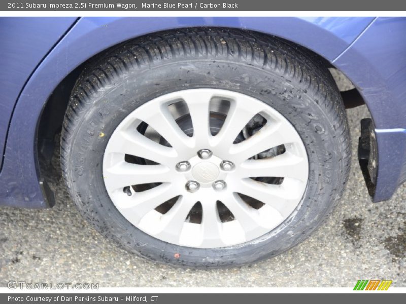 Marine Blue Pearl / Carbon Black 2011 Subaru Impreza 2.5i Premium Wagon