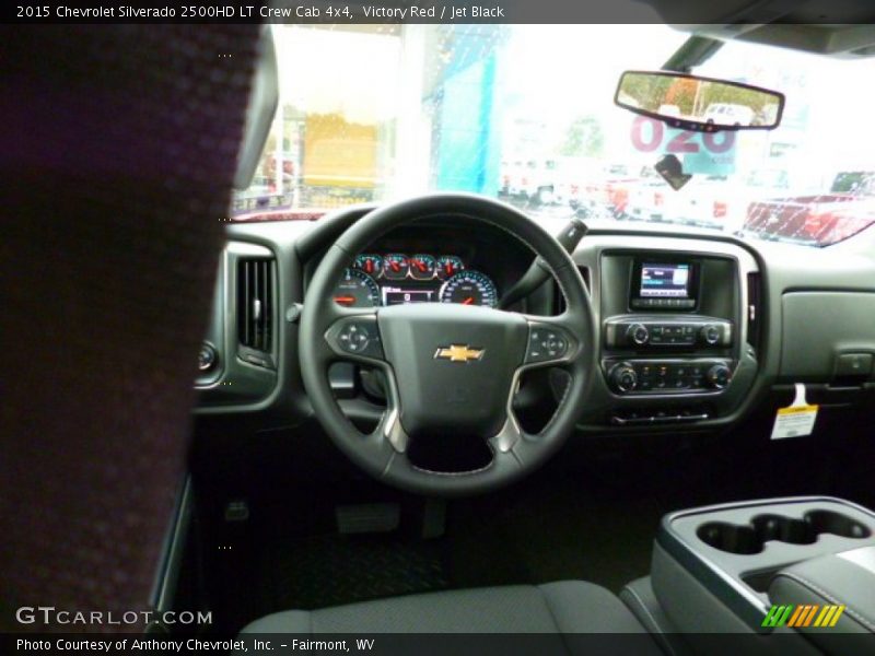 Victory Red / Jet Black 2015 Chevrolet Silverado 2500HD LT Crew Cab 4x4