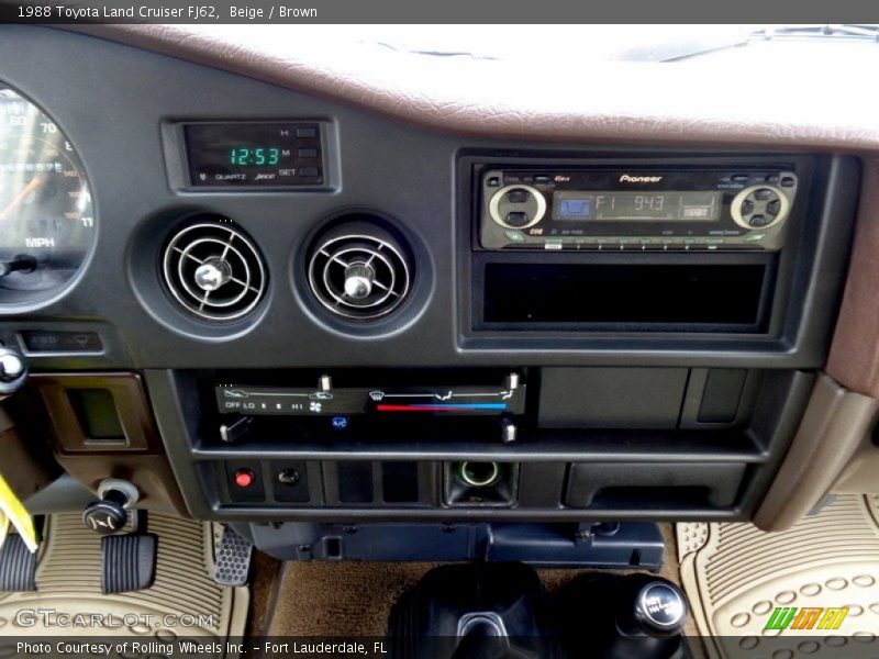 Controls of 1988 Land Cruiser FJ62
