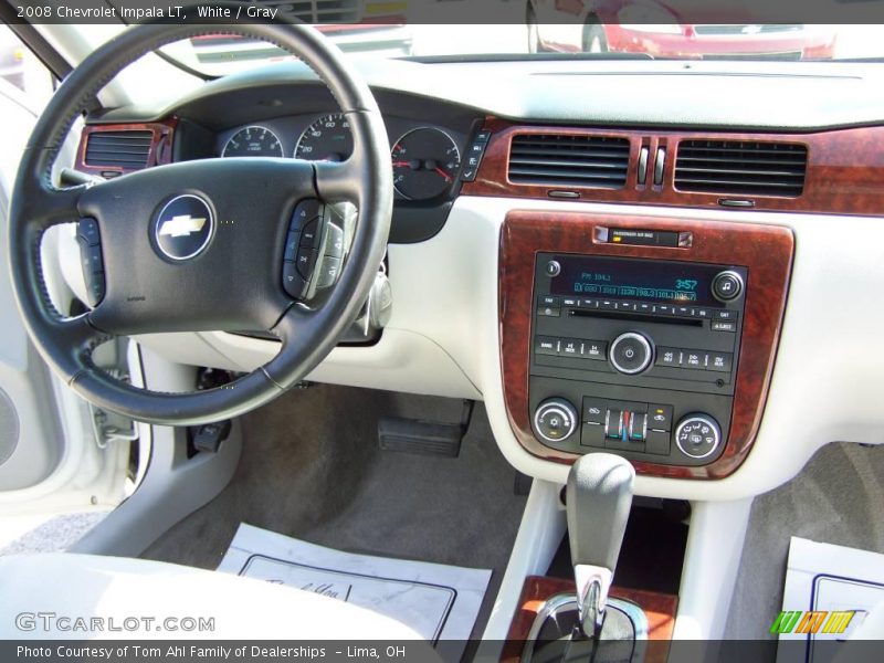 White / Gray 2008 Chevrolet Impala LT