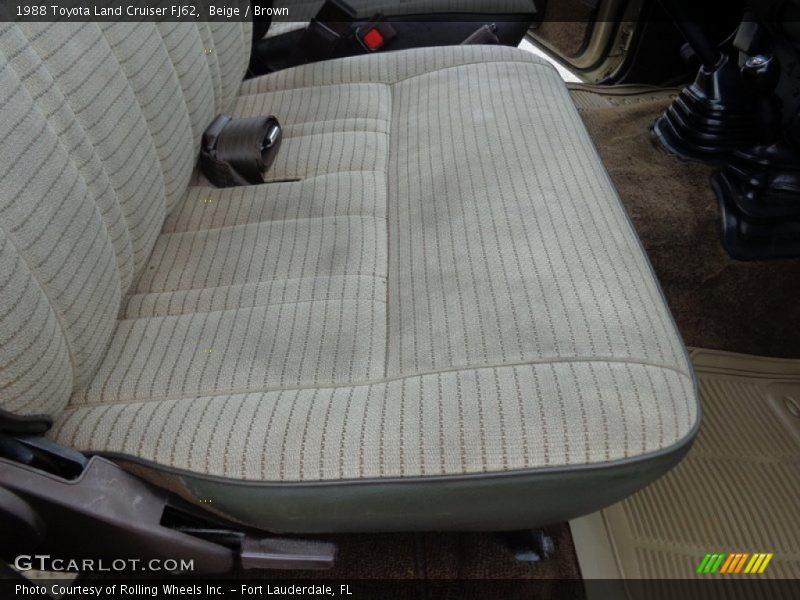 Beige / Brown 1988 Toyota Land Cruiser FJ62