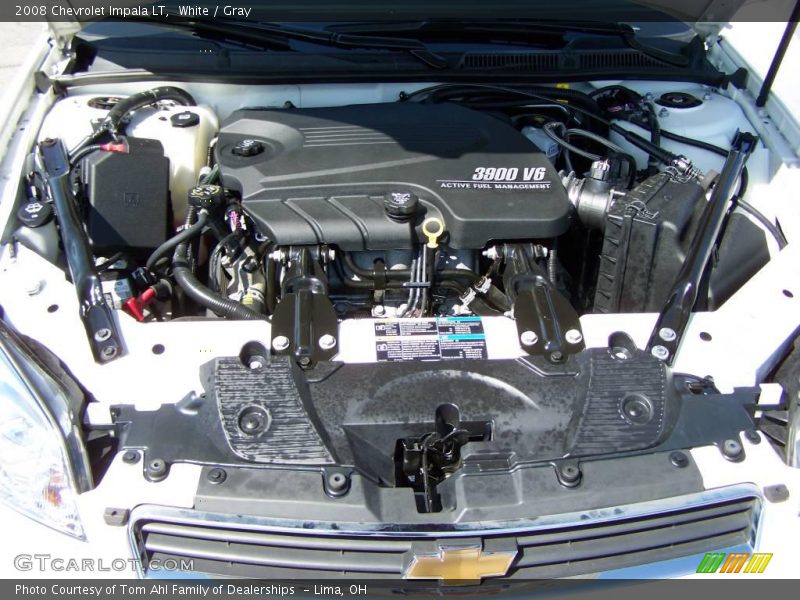 White / Gray 2008 Chevrolet Impala LT