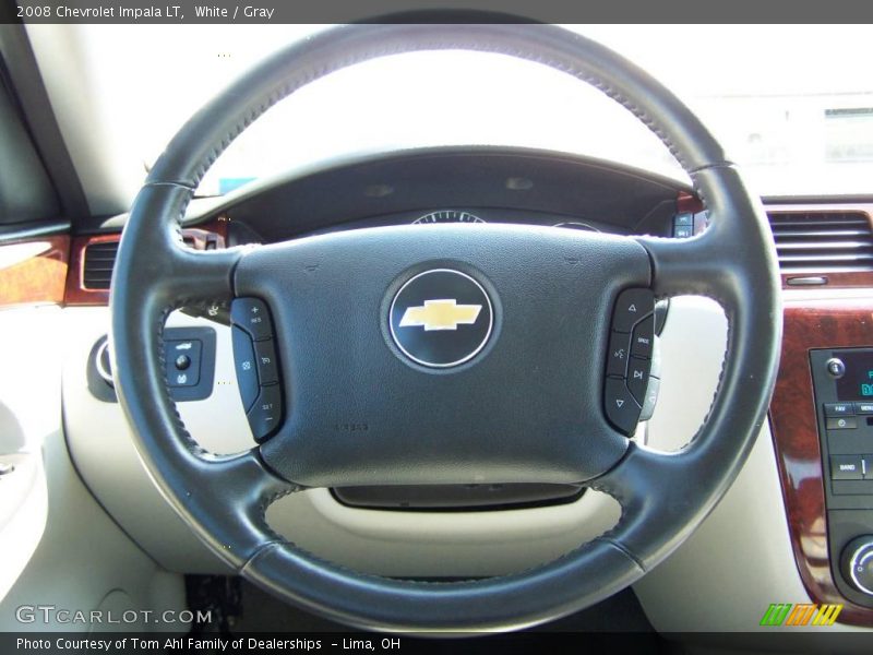 White / Gray 2008 Chevrolet Impala LT