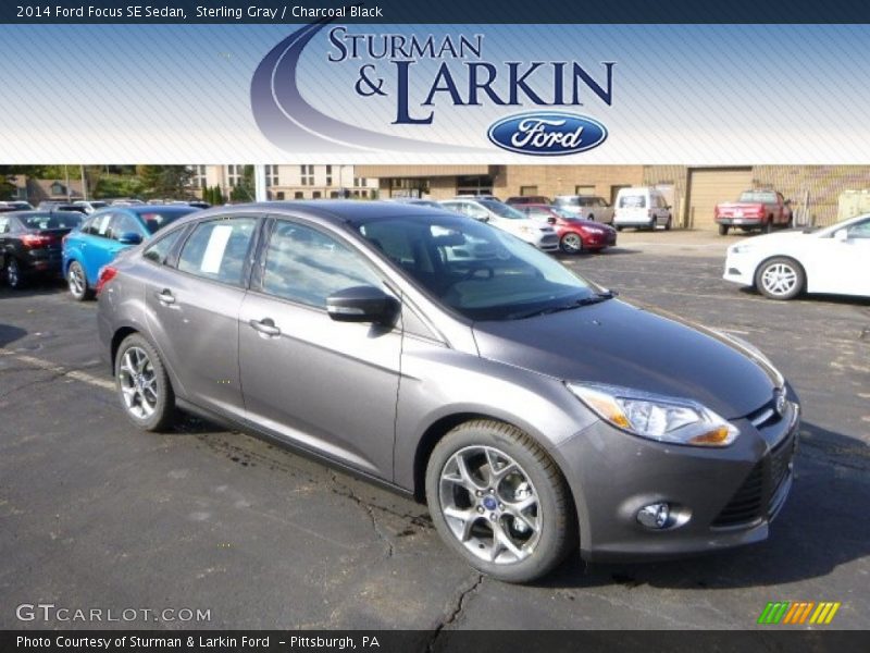Sterling Gray / Charcoal Black 2014 Ford Focus SE Sedan