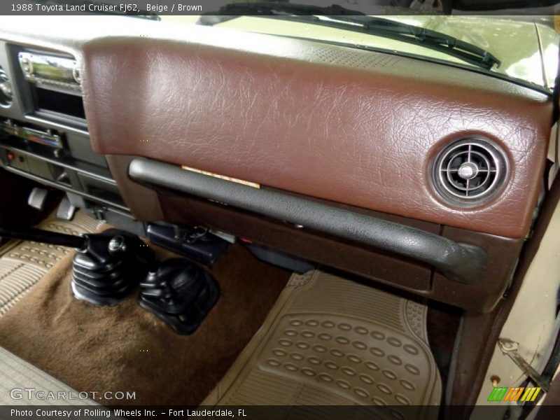 Beige / Brown 1988 Toyota Land Cruiser FJ62