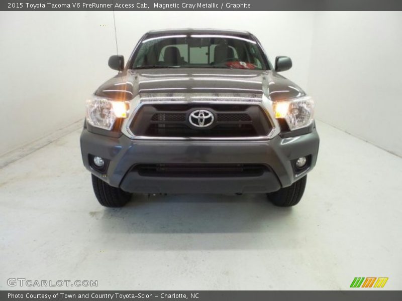 Magnetic Gray Metallic / Graphite 2015 Toyota Tacoma V6 PreRunner Access Cab