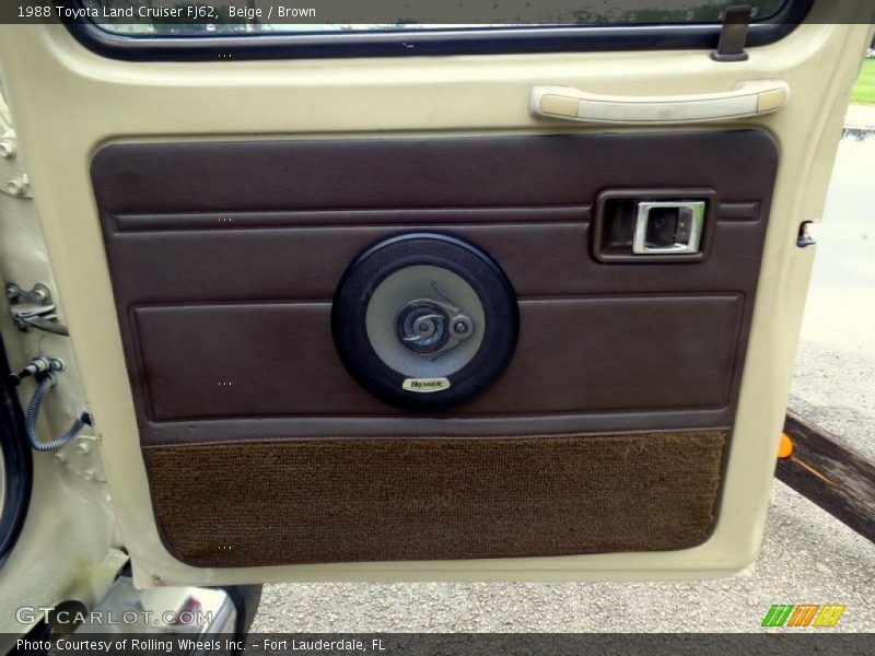 Beige / Brown 1988 Toyota Land Cruiser FJ62