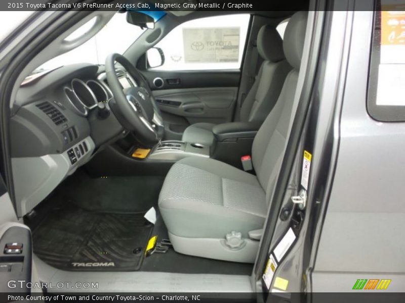 Magnetic Gray Metallic / Graphite 2015 Toyota Tacoma V6 PreRunner Access Cab