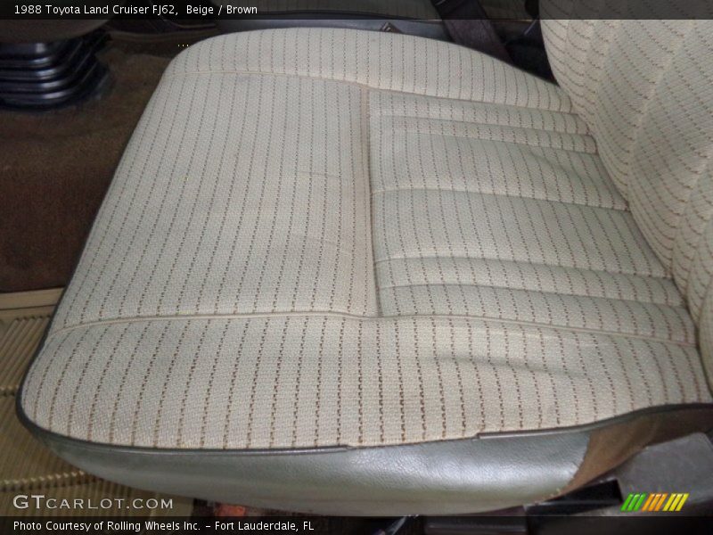 Beige / Brown 1988 Toyota Land Cruiser FJ62