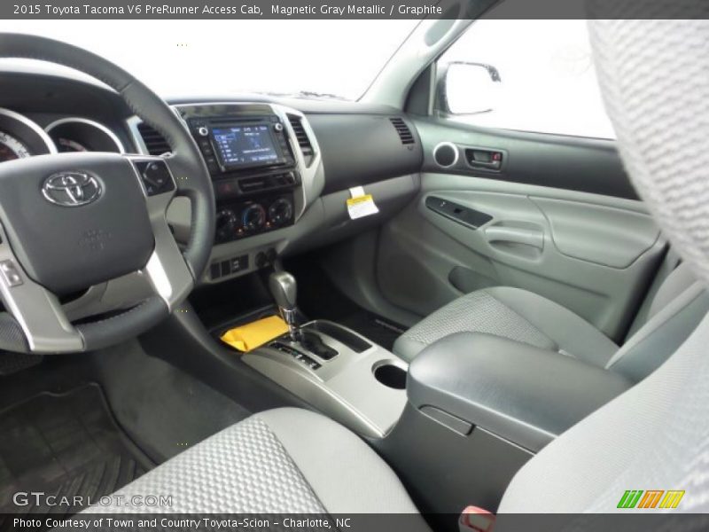 Magnetic Gray Metallic / Graphite 2015 Toyota Tacoma V6 PreRunner Access Cab
