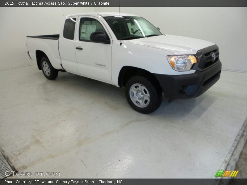 Super White / Graphite 2015 Toyota Tacoma Access Cab