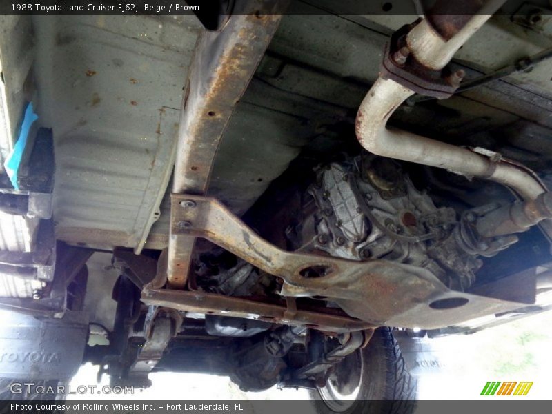 Undercarriage of 1988 Land Cruiser FJ62