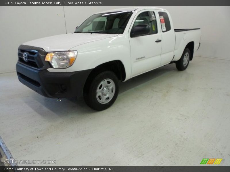 Super White / Graphite 2015 Toyota Tacoma Access Cab