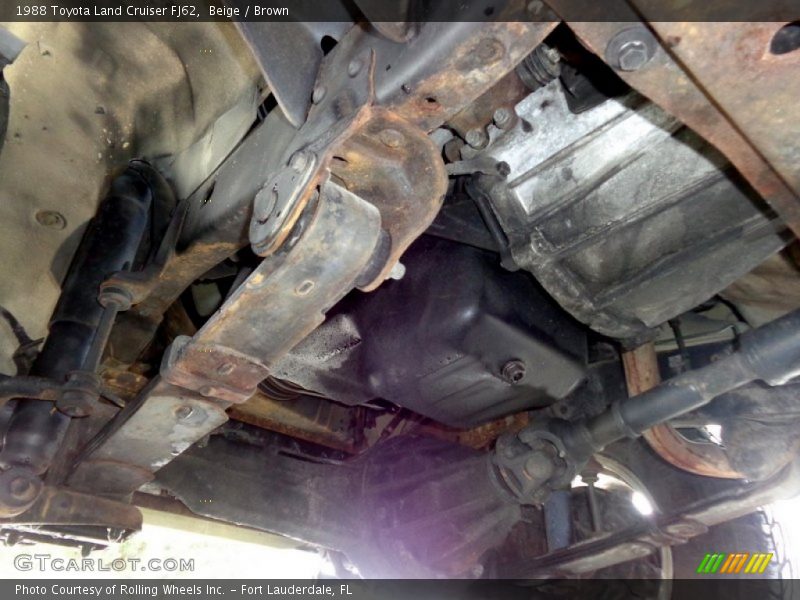 Undercarriage of 1988 Land Cruiser FJ62