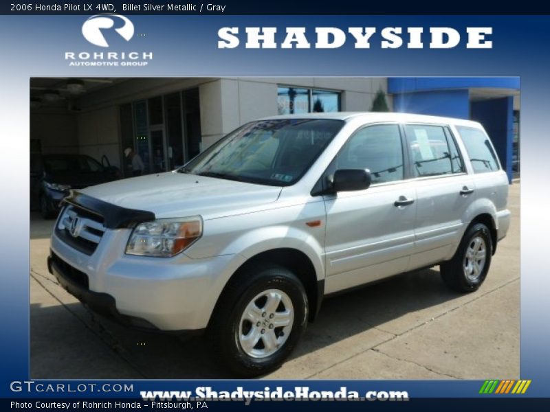 Billet Silver Metallic / Gray 2006 Honda Pilot LX 4WD