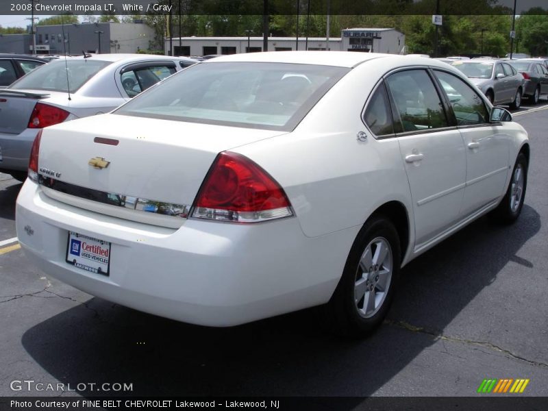 White / Gray 2008 Chevrolet Impala LT