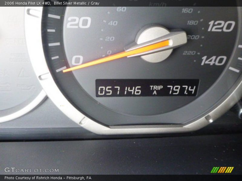 Billet Silver Metallic / Gray 2006 Honda Pilot LX 4WD