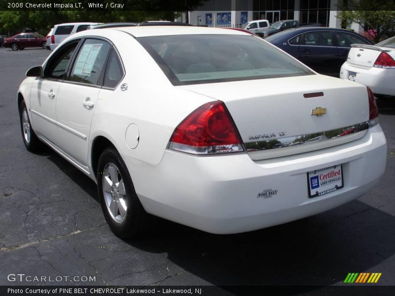 White / Gray 2008 Chevrolet Impala LT
