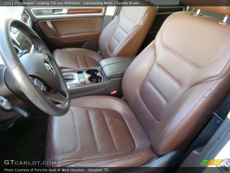 Campanella White / Saddle Brown 2011 Volkswagen Touareg TDI Lux 4XMotion