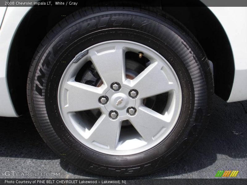 White / Gray 2008 Chevrolet Impala LT