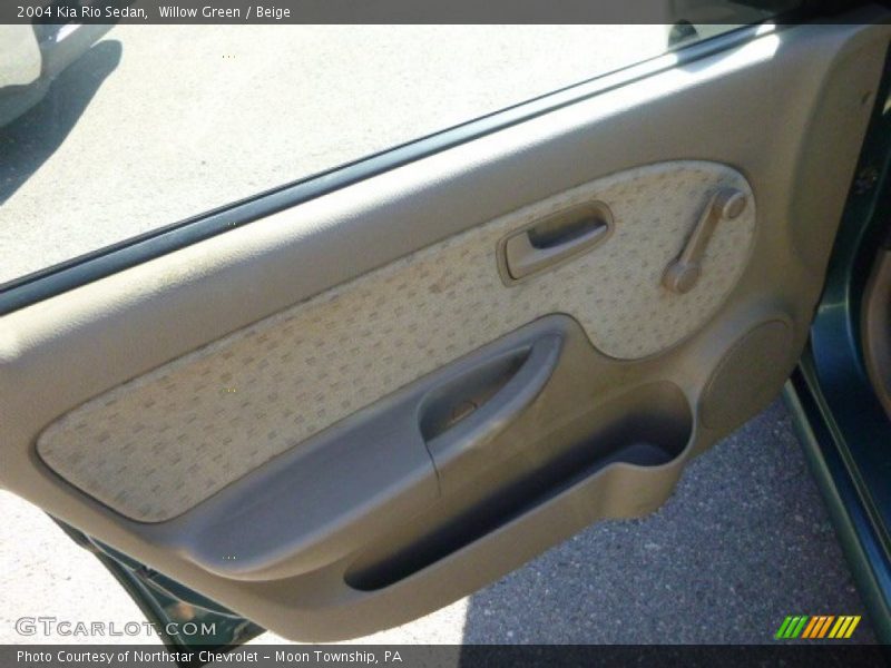 Willow Green / Beige 2004 Kia Rio Sedan