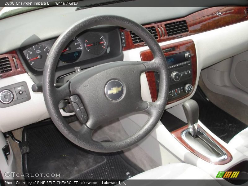 White / Gray 2008 Chevrolet Impala LT