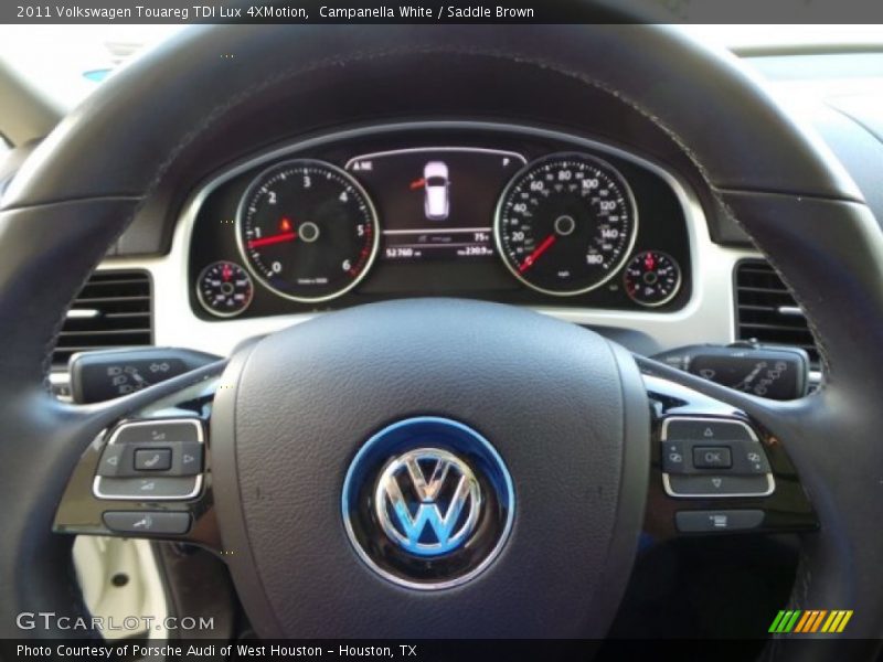 Campanella White / Saddle Brown 2011 Volkswagen Touareg TDI Lux 4XMotion