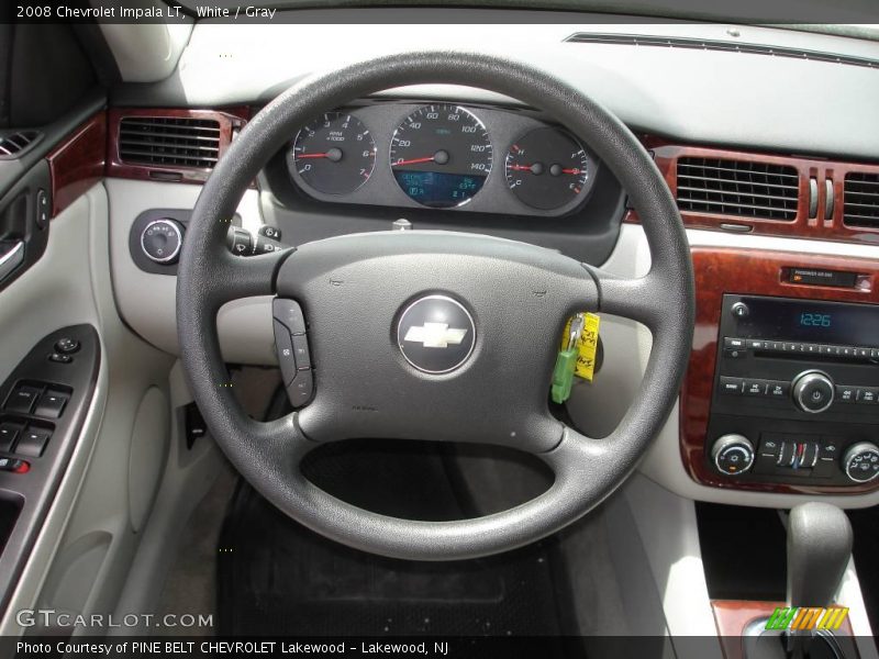 White / Gray 2008 Chevrolet Impala LT