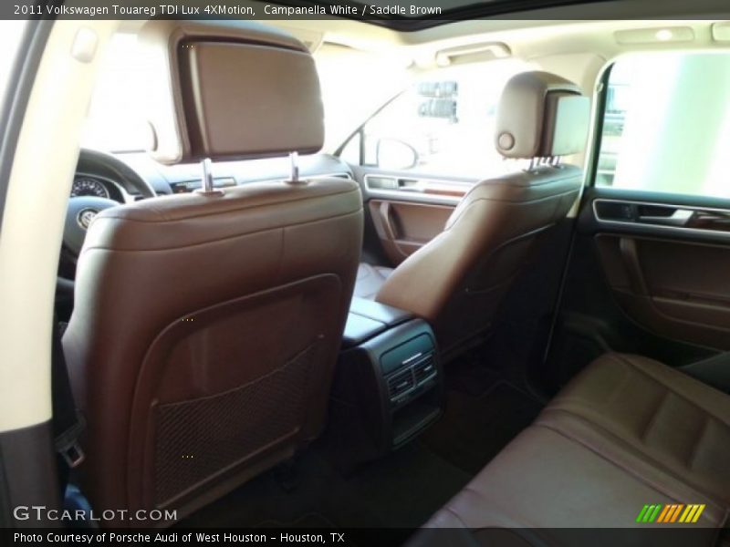 Campanella White / Saddle Brown 2011 Volkswagen Touareg TDI Lux 4XMotion