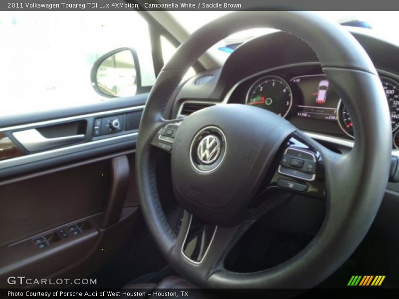 Campanella White / Saddle Brown 2011 Volkswagen Touareg TDI Lux 4XMotion