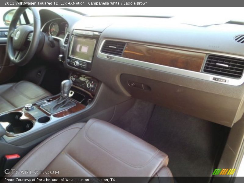 Campanella White / Saddle Brown 2011 Volkswagen Touareg TDI Lux 4XMotion