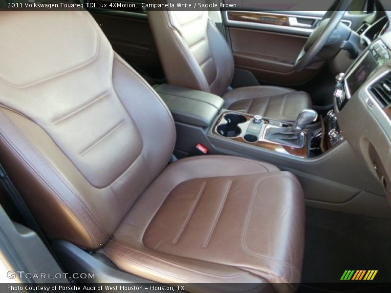 Campanella White / Saddle Brown 2011 Volkswagen Touareg TDI Lux 4XMotion