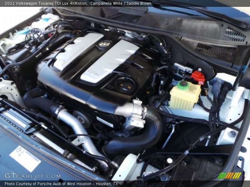 Campanella White / Saddle Brown 2011 Volkswagen Touareg TDI Lux 4XMotion