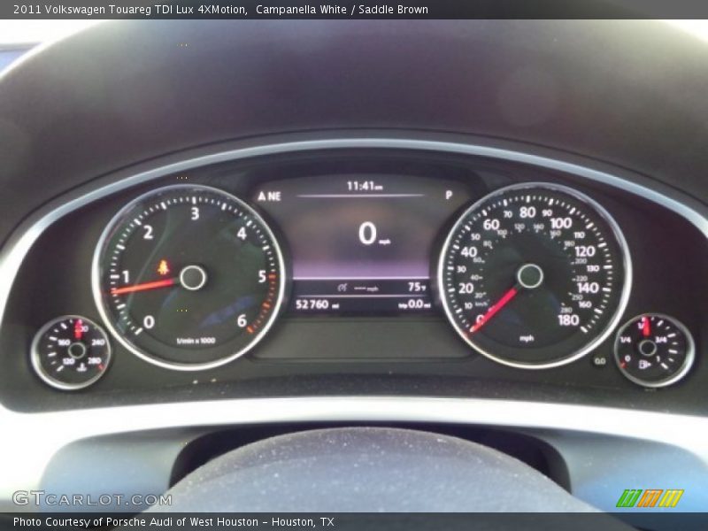 Campanella White / Saddle Brown 2011 Volkswagen Touareg TDI Lux 4XMotion
