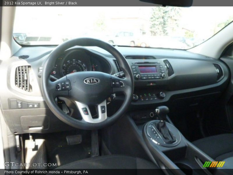 Bright Silver / Black 2012 Kia Sportage LX